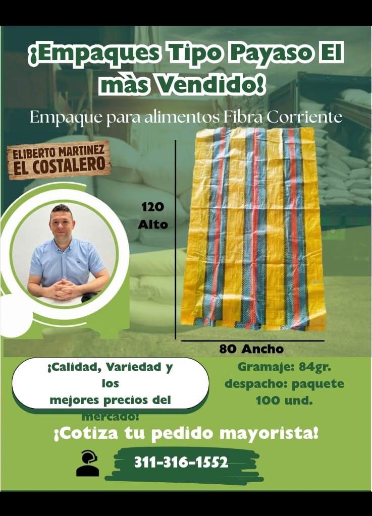 Empaque Tipo Payaso Grande