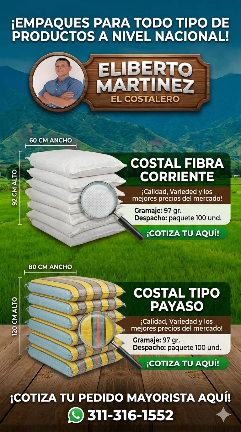 Sacos de polipropileno Eliberto Martinez